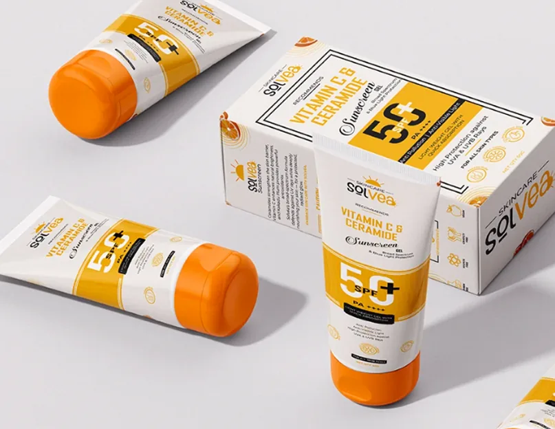 Solvea skincare packaging design by Raghav Singla Solvea skincare packaging design by Raghav Singla